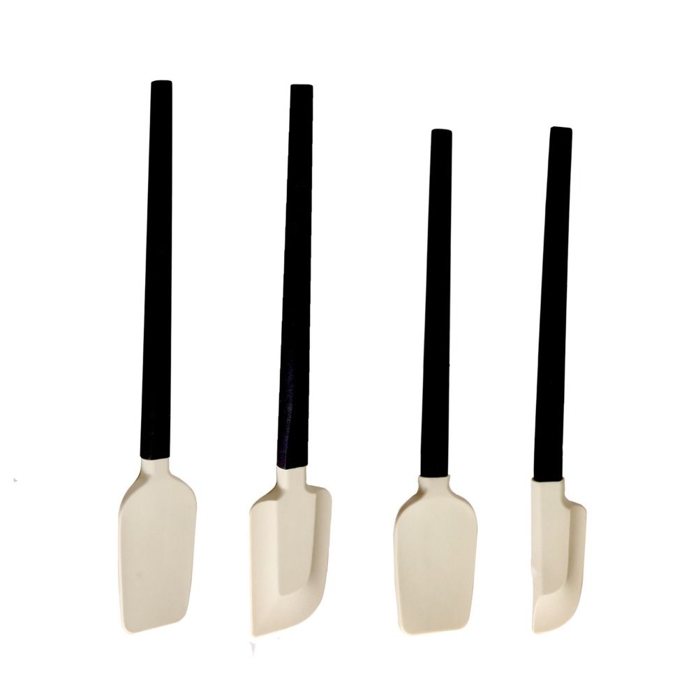 Silicone Baking Scraper Long Handle Pastry Blenders Cake Mixer Cream Spatula  Kitchen