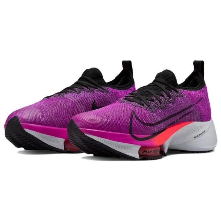 Nike Air Zoom Tempo NEXT% Flyknit Hyper Violet Damen Sneaker Lila Flash-Karmesinrot Schwarz CI9924-501