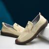 2025 Summer Hollow Canvas Men's Shoes Foreign Trade Old Beijing Cloth Shoes One Pedal Breathable Driving Shoes Breathable Dad Shoes