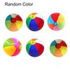 6Pcs Ball Toy Durable Bright Colors Lightweight Portable Colorful Flexible Plastic Boys Girls Rainbow Color Beach Bouncing Ball for Daily Life