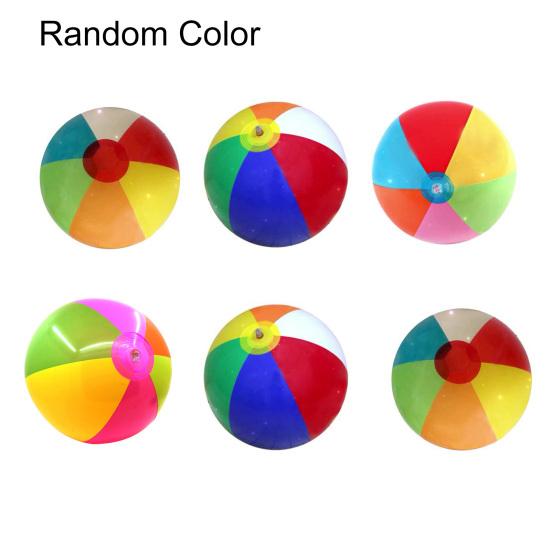 6Pcs Ball Toy Durable Bright Colors Lightweight Portable Colorful Flexible Plastic Boys Girls Rainbow Color Beach Bouncing Ball for Daily Life