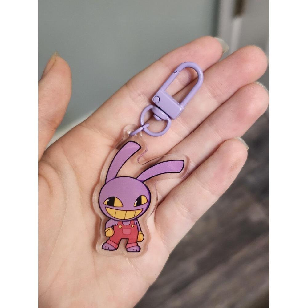 Portachiavi Acrilico Periferico Anime per Digital Circus Pomni Jax Ragatha Gangle Kinger Zooble Caine Gummigoo Ciondolo Zaino Regalo