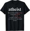 NEW LIMITED Atheism, A Bit Much Logical Funny Atheist Anti-Religion T-Shirt Mens Womens Tees Top Tops Tee