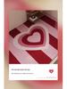 Red Heart Non-Slip Silk Loop Bathroom Floor Mat - Anti-Fall Foot Pad for Kids in Toilet & Shower.