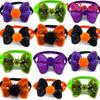 50/100pcs Halloween Pet Dog Accessories Small Dog Cat Bow Tie Neckties Dog Supplies Pet Dog Collar Holiday Bow Tie Pet Supplies