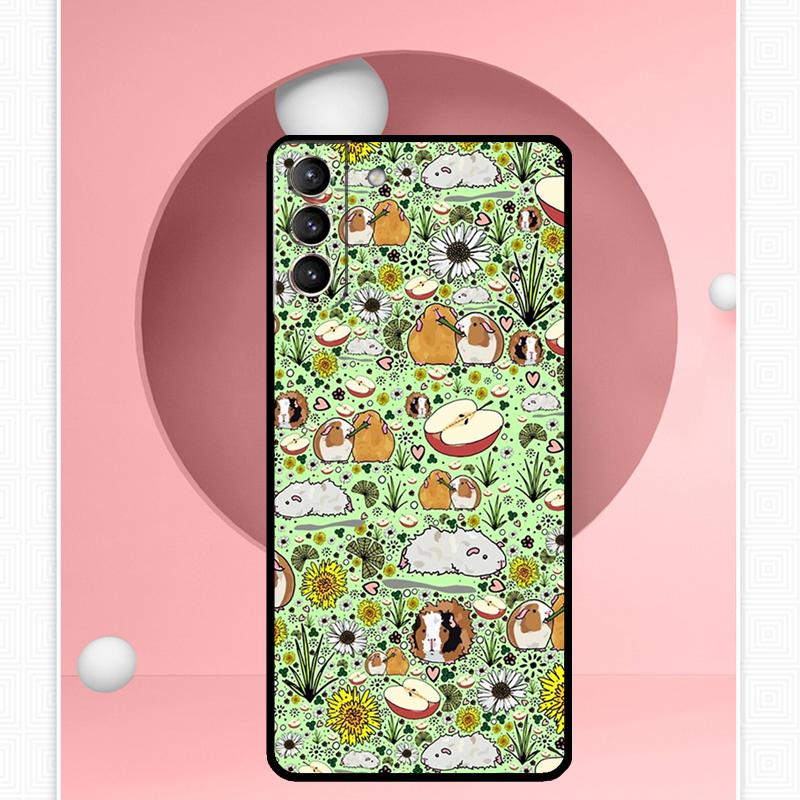 Cute Cartoon Guinea Pig Case For Samsung Galaxy S25 Ultra S25 FE S20 S21 S22 S23 Plus S9 S10 S24 Ultra Cover Funda