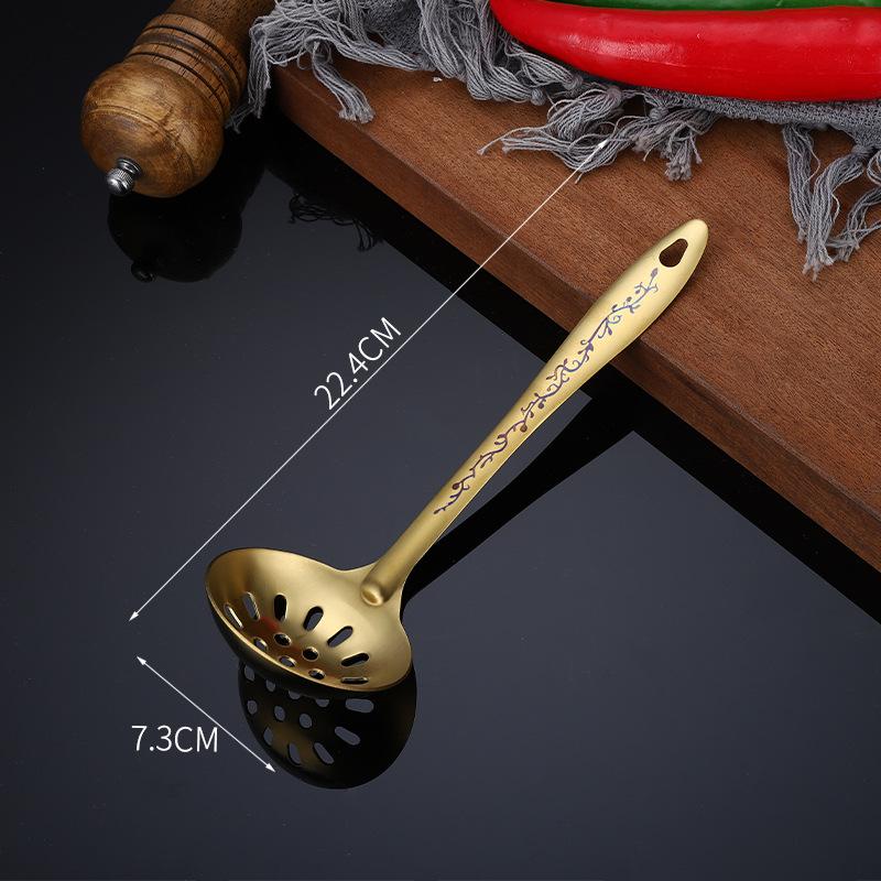 Stainless Steel Spatula Colander Frying Cooking Utensils Wholesale Shovel Hot Pot Household Kitchen Set Utensil Tools Gadgets