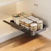 Pull-out Drawer Type Storage Tray Carbon Steel Spice Box Storage Rack Cabinets Organizer  Bathroom