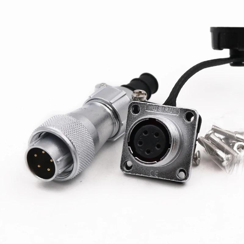 WEIPU WF16 TI Z M16 AC/DC Aviation Power Connector 2 3 4 5 7 9 10 Pin Auto Car Ebike Motorcycle Strip Lighting Jack for Vehicle