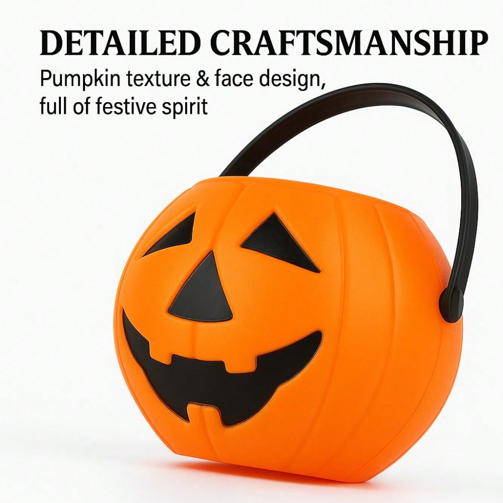 Mini Pumpkin Candy Bucket, Halloween Party Essential, Trick-or Treat Candy Container, Gift Box Festive Home Decoration S