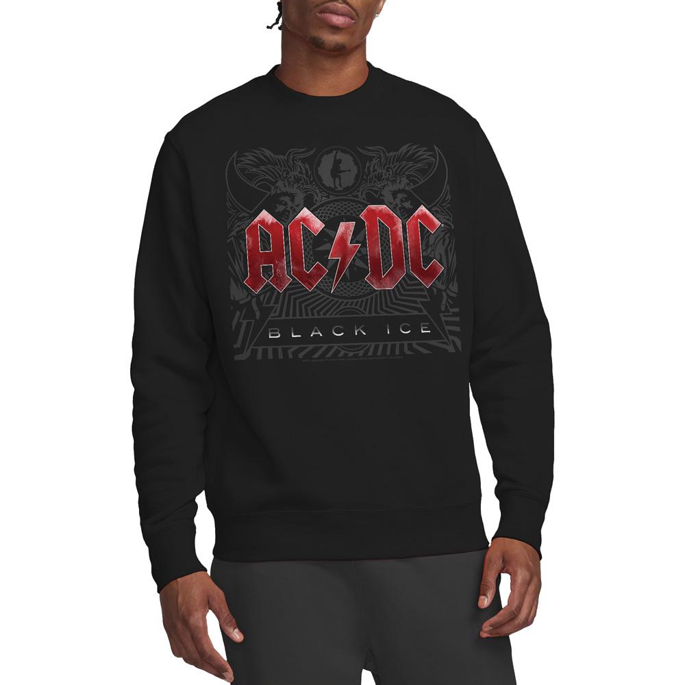 AC/DC Unisex Adult Black Ice Sweatshirt