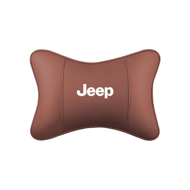 Pro auto Jeep Kožené sedadlo Opěrka hlavy Polštářek na krk Polstrování hlavy Pro Jeep Grand Cherokee Wrangler JK Gladiator Compass Renegade