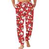 Men's Christmas Printed Thermal Pajama Pants for Winter Sleepwear