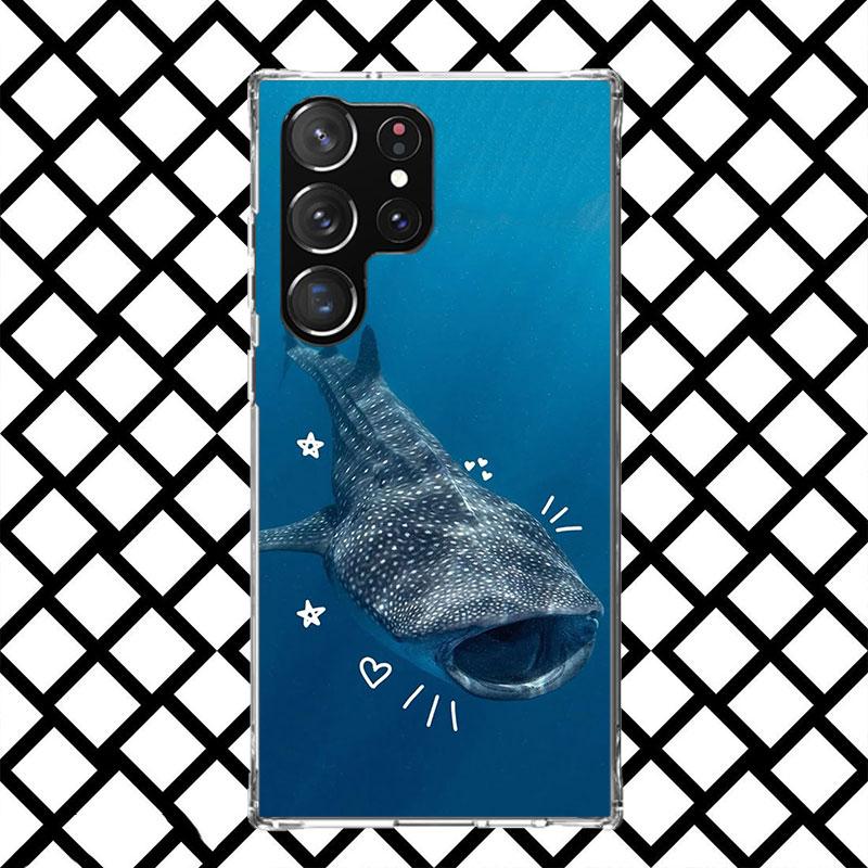 Ocean Whale Shark Phone Case for Samsung Galaxy S26 S25 Edge S24 S23 Ultra S22 Plus S21 FE S20 + Soft Cover Print Fundas Galaxy