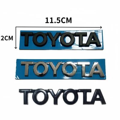 For 3D Logo Stickers Front Rear Letters Emblem Badge Yaris RAV4 Corolla Camry Prado REIZ Hilux Vanguard Accessories