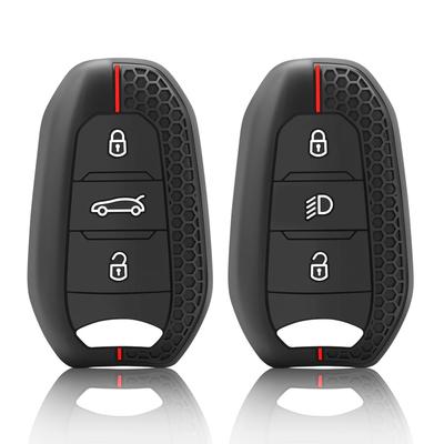 Obudowa Pokrowiec Uchwyt Etui na Kluczyk Samochodowy 5008 DS5 DS6 Dla Peugeot 208 DS3 Dla Citroen C4 C5 X7 Gumowy Silikonowy Pokrowiec na Kluczyk Zdalny Smart