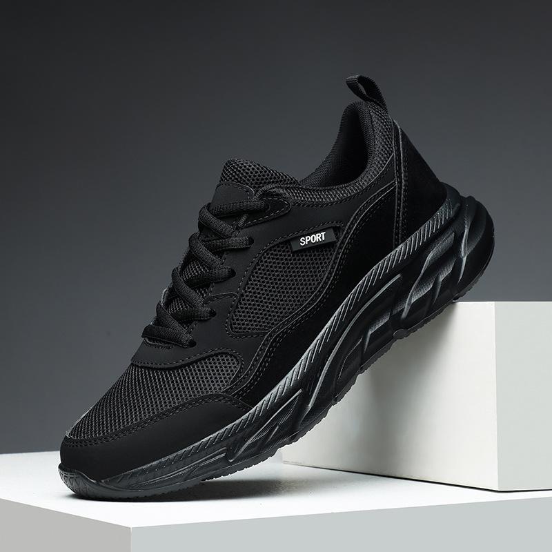 Summer Mesh Shoes Men's Shoes Hollow Breathable Large Size Lightweight Men's Casual Sports Mesh Running Shoes