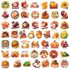 50-200 Thanksgiving Stickers Fall Harvest Festival Celebration Turkey Maple Leaf Graffiti Stickers Decorating Luggage