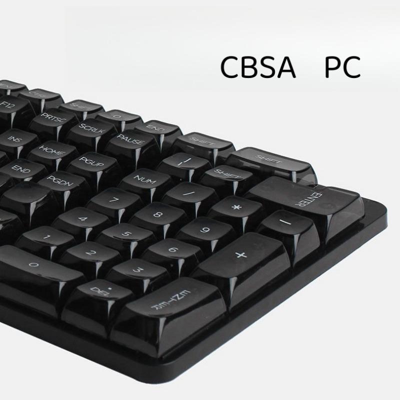 Ice Crystal Keycap Transparent High Transparency PC Material Cbsa Customized Complete Set For DIY 87/104/108 Mechanical Keyboard