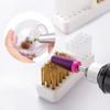 Electric Nail Drill Bits Cleaning Brush with Dustproof Box Portable Manicure Cutter Cleanser Copper Wire Brush Clean Tools