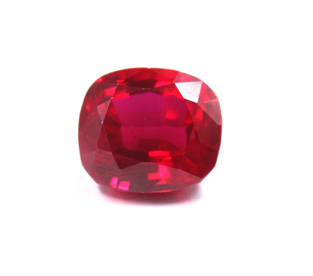 20.75 Carat Fantastic Cushion Shape Burma Transparent Red Ruby Certified Gemstone SN19