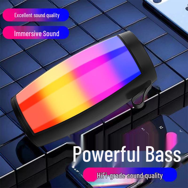 

Rhythmic Dazzling Light Bluetooth Speaker: High-Quality Outdoor Portable Subwoofer with Atmosphere Lighting Model 1202