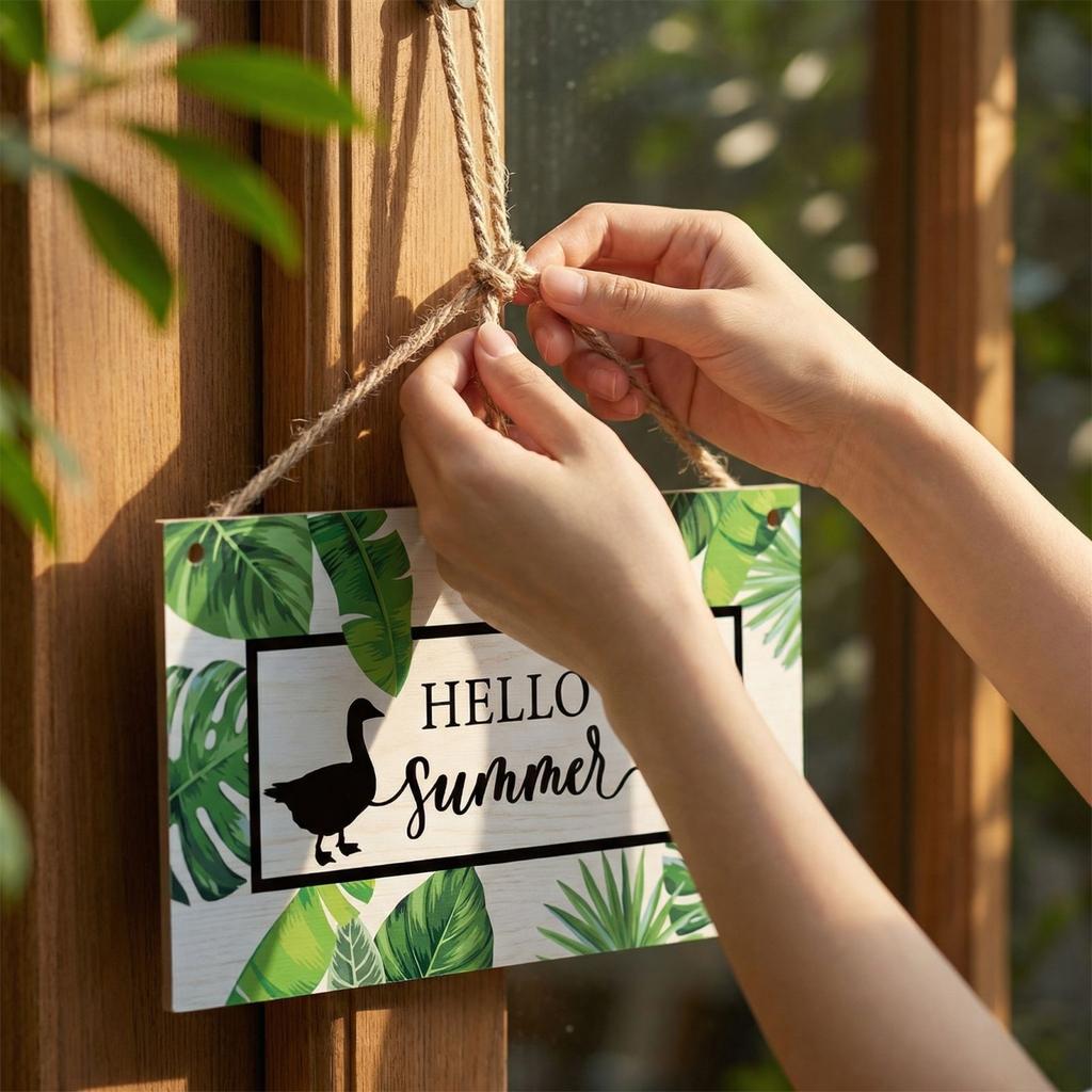 Veranda-Schild, Wachdienst-Schild, Dekoratives Holzhandwerk, Hofgarten-Schild, Holzschild