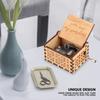 Hand Crank Carved Plywood Music Box Wooden Engraved Musical Toy Crafts Kid Gift Home Decor (#1)
