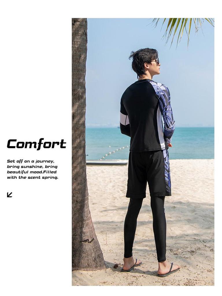 Women's Plus Size Digital Print Swimsuit Set for Snorkeling, Surfing, and Diving