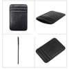 Card Holder Slim Small Wallet Faux Leather Solid Color Driver's License Credit Card Case Business Use
