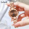 Rose Gold Watch with Brand Stainless Gift for Brown Women's Crystals, Stylish, Waterproof, Name, Business, Steel, Luxury, Cute, Her,