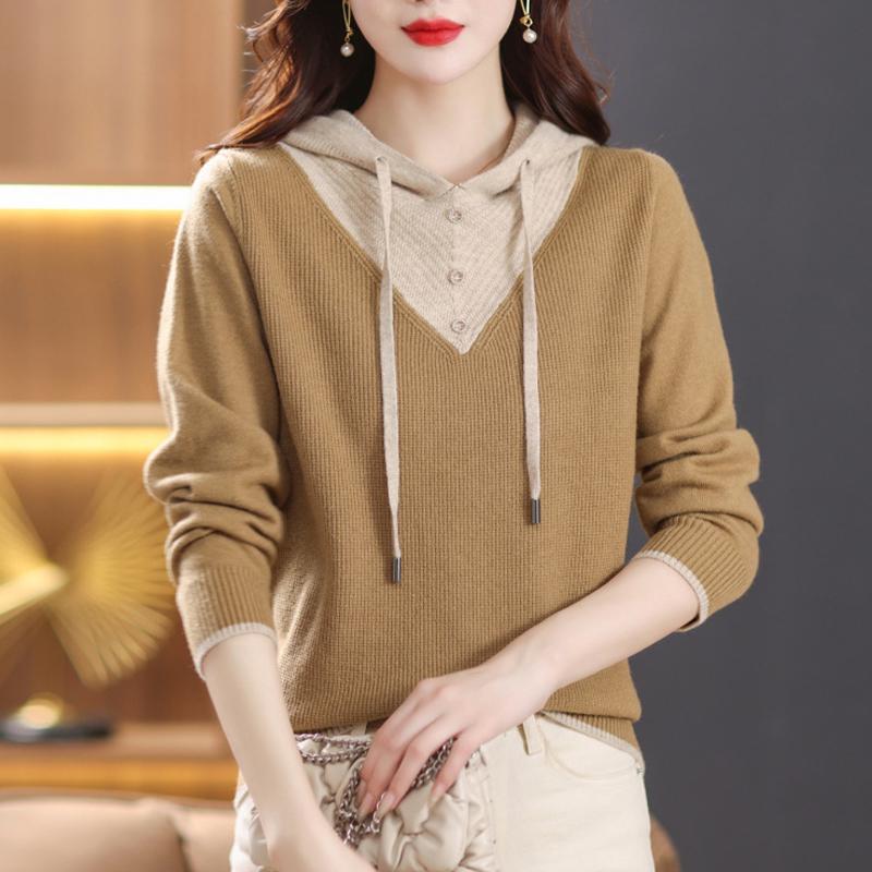 Women's Hooded Sweater Fashionable Casual Top