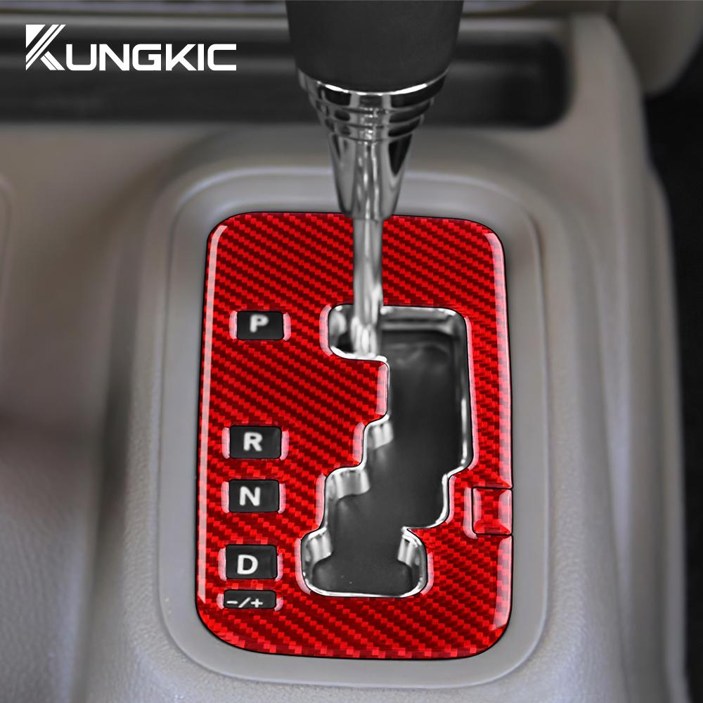 Carbon Fiber Style Gear Shift Collar Trim for Jeep Wrangler JK JKU 2011-2017