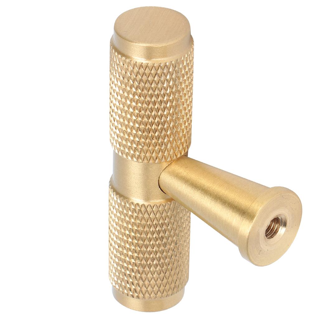 Furniture Handle Modern Simple Light Luxury Brass Single Hole Cabinet Pulls for Wardrobe Cupboard