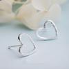 Xiaomi Female Heart Stud Earring 100% 925 Sterling Silver Earrings For Women Gift Sterling-silver-jewelry Pendientes Mujer