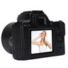 48MP 2K Digital Camera Double Lens Portable 16X Zoom Camera with Games Music Filters for Travel Black