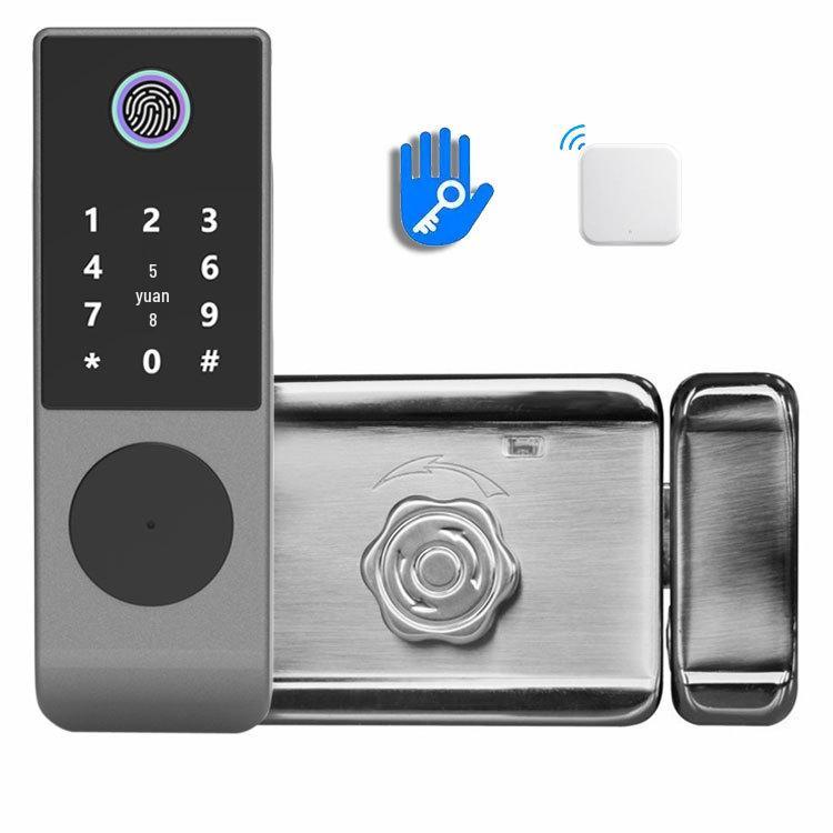 Waterproof Outdoor Smart Fingerprint Door Lock with Password Compatibility