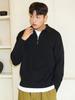 AYIHOLIC CASHMERE Half Zip Polo Knit Black #5Color
