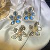 Exaggerated Crystal Flower Earrings 2025: Trendy Statement Studs for Women