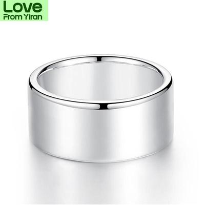 Neuankunft Stilvolle Damen Modische 8 mm Breite Edelstahlringe Eheringe Brautringe Herren Schmuck Hochglanz Farbe Farbe Trendiger Schmuck