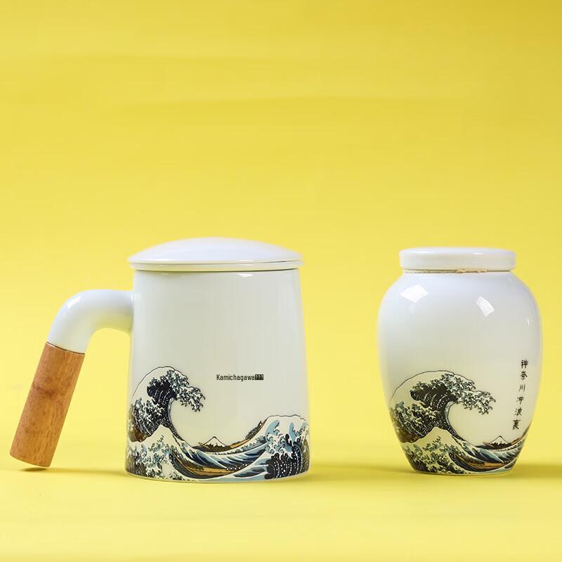 Zhizhe Jueqi Sea Wave Ceramic Mug