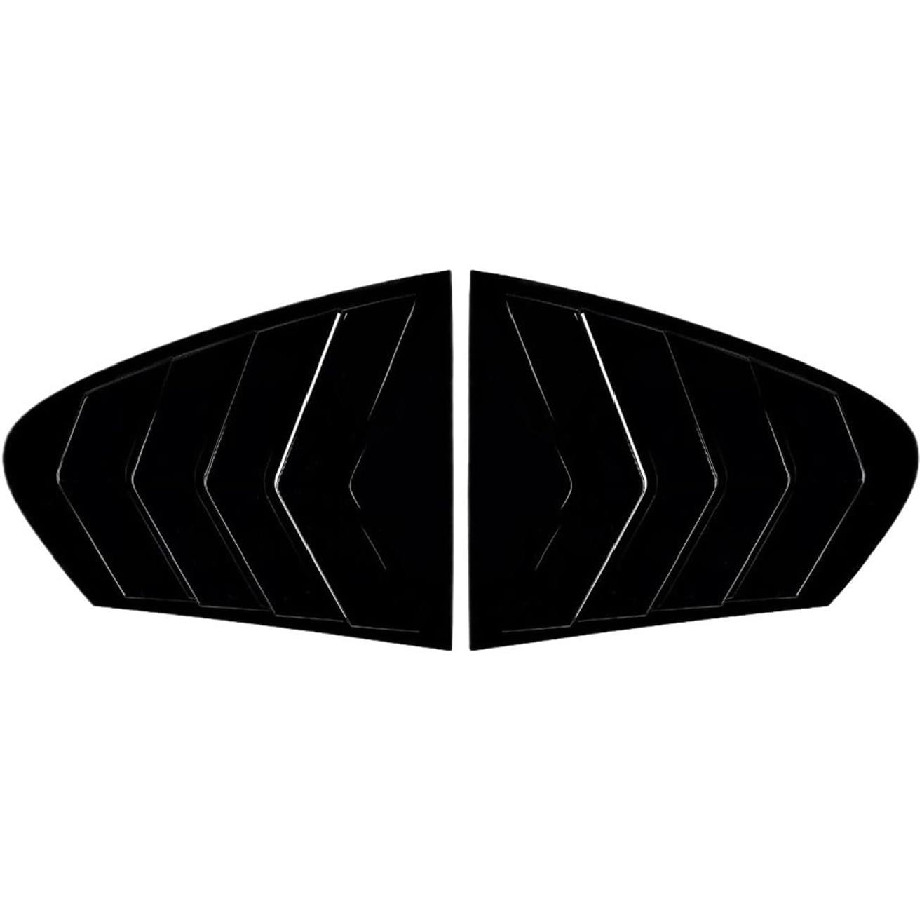 

Car Rear Louver Window Side Shutter Cover Trim Sticker Vent Scoop Compatible For BMW 5 Series F10 525i 530i 2011-2017 Car Styling(Glossy Black) Glossy Black
