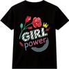 Girl Power T Shirt Feminist Empowerment Rose Crown Graphic Tee