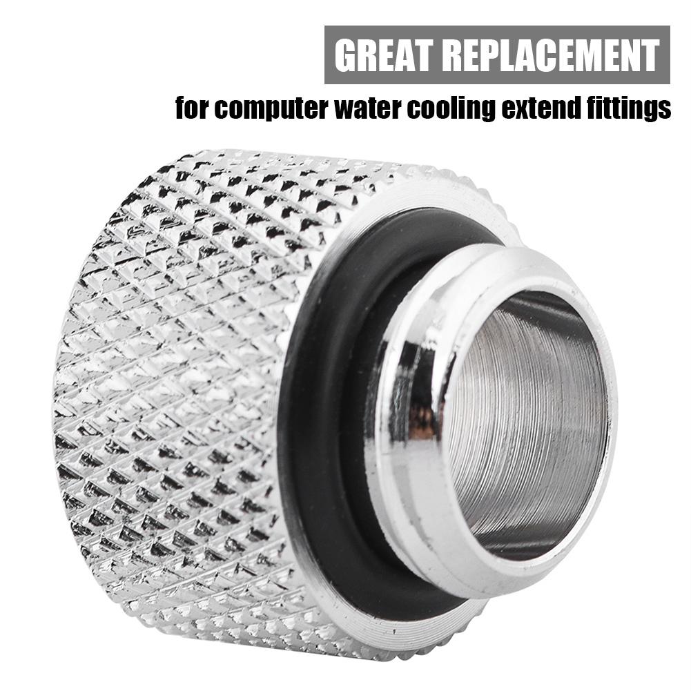 2pcs Water Cooling G1 4 Male to Female Extender Fitting Adapter Screw Seat