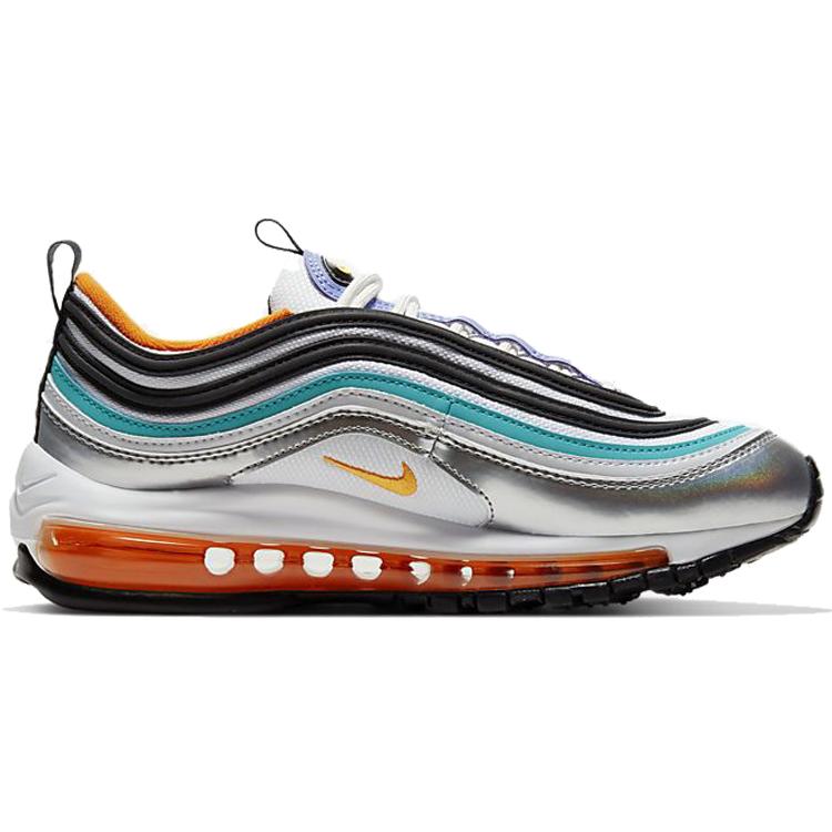New Nike Air Max 97 Dtn Metallic Silver GS CW0989-001