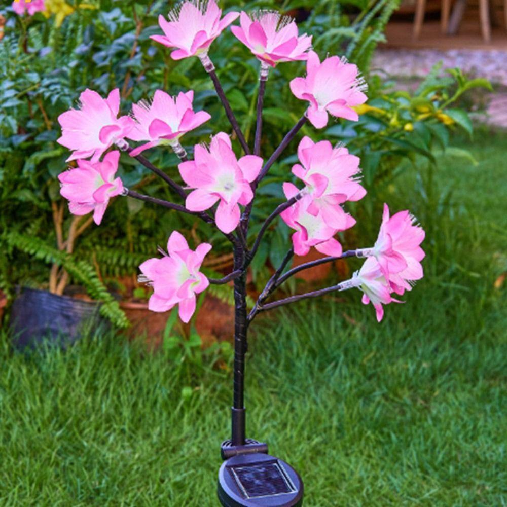 Plug-in Landscape Lawn Lamp Waterproof Garden Lights Creative Flower Solar Floor Lamp  Courtyard