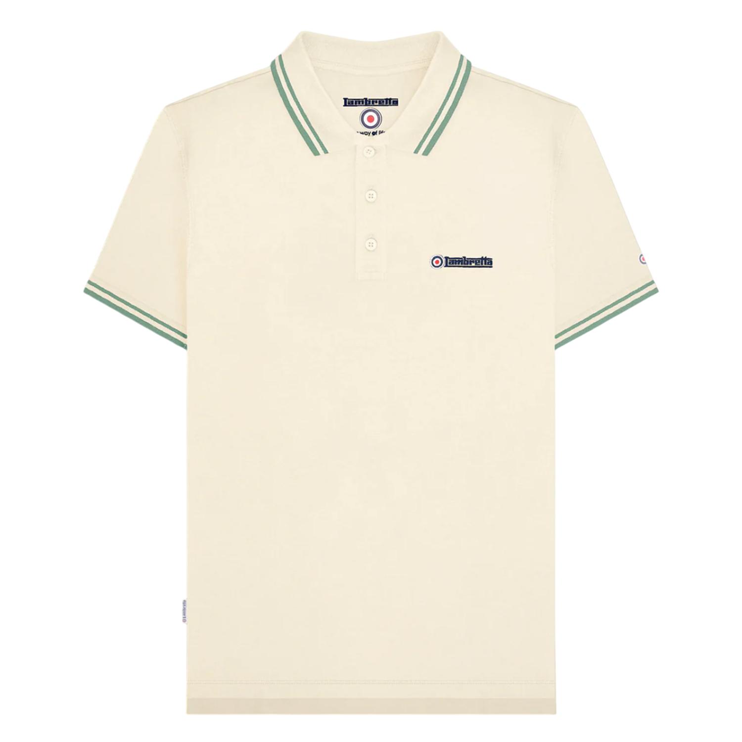 Lambretta Heren SS25 Twin Tip Poloshirt 4XL