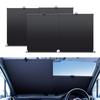 SAGVE Sunshade for Automatic Heat Light UV Suction Heat Sun Protection Roll-Up Cars, Front, Retractable, Roll-Up Sunshade, Blocking, Blocking,