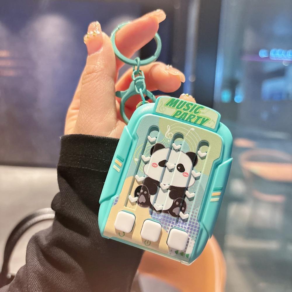 

Rhythm Game Dancing Machine Keychain Stress Relief Fast Push Rhythm Game Machine Kids Adults зелёный