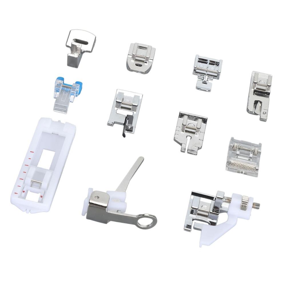 11pcs MultiFunction Zipper Presser Feet Low Shank Type Replacement Presser Foot  Home Sewing